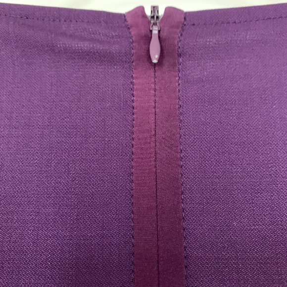 Sportmax dress by Max Mara, eggplant, short sleeve, stretch fit, size L - Picture 6 of 10